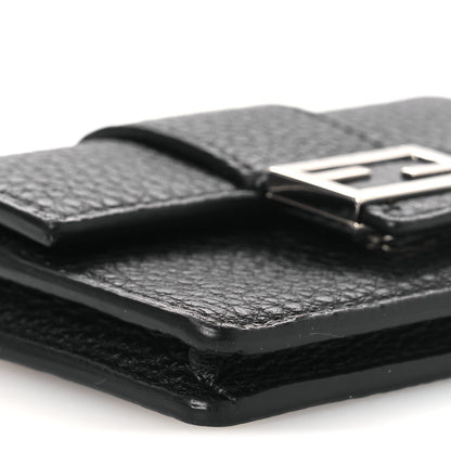 Fendi Cuoio Romano Micro Flat Baguette Black 9 of 12