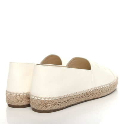 Chanel Lambskin CC Espadrilles 40 White 4 of 13