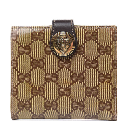 Gucci Crystal Monogram Hysteria French Wallet Dark Brown 1 of 11