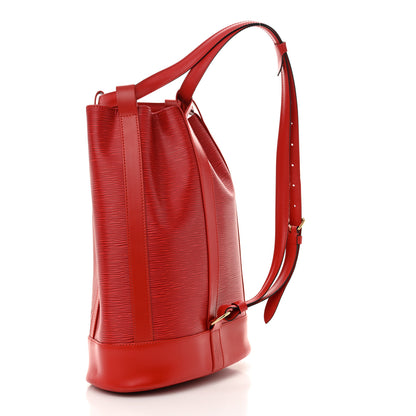 Louis Vuitton Epi Randonnee PM Castillan Red 3 of 11