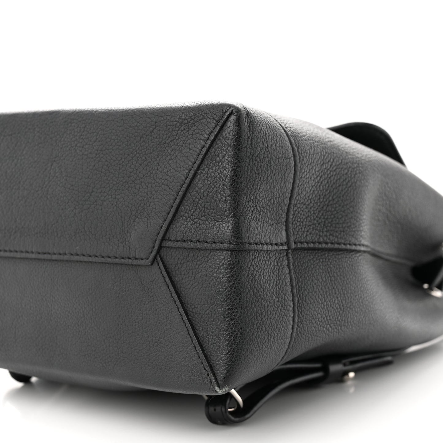 Calfskin Lockme Backpack Black