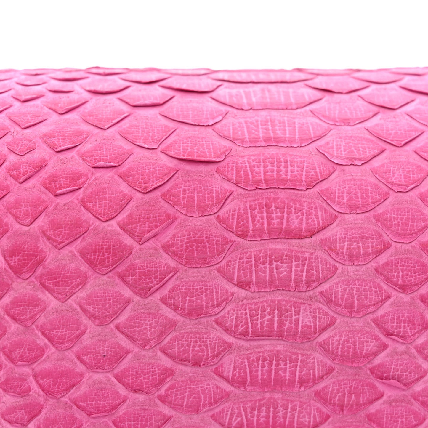 Matte Snakeskin Medium Boy Flap Pink