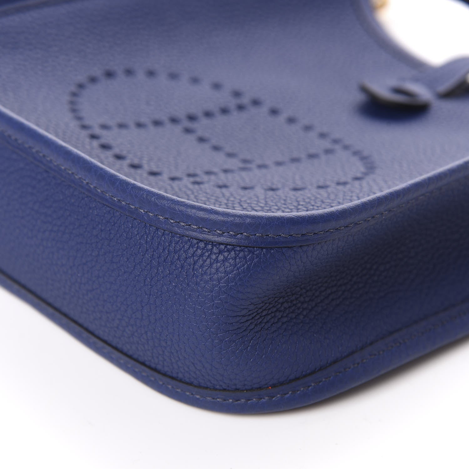 Hermes Taurillon Maurice Amazone Evelyne TPM Bleu Saphir Blue Indigo 7 of 11