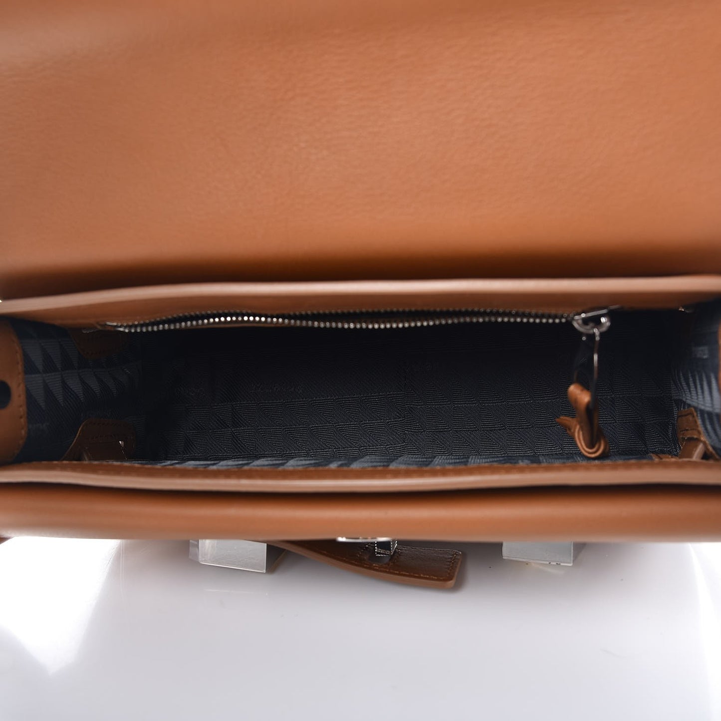 Smooth Calfskin Mini PS11 Classic Shoulder Bag Caramel