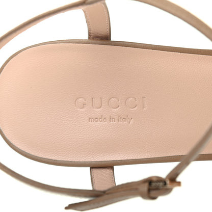 Gucci Calfskin Miro Soft Horsebit Mid Heel Sandals 39 Bright Camel 6 of 7