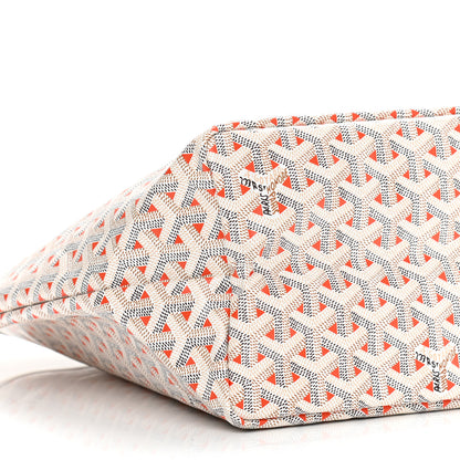 Goyard Goyardine Saint Louis Claire Voie PM White Orange 9 of 10