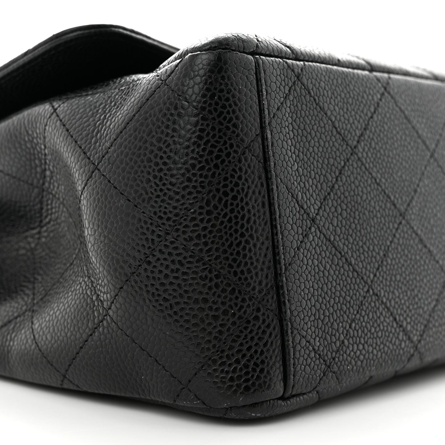 Caviar Quilted Maxi Single Flap Black