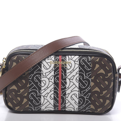 Burberry E-Canvas Monogram Stripe Convertible Camera Bag 12 of 13