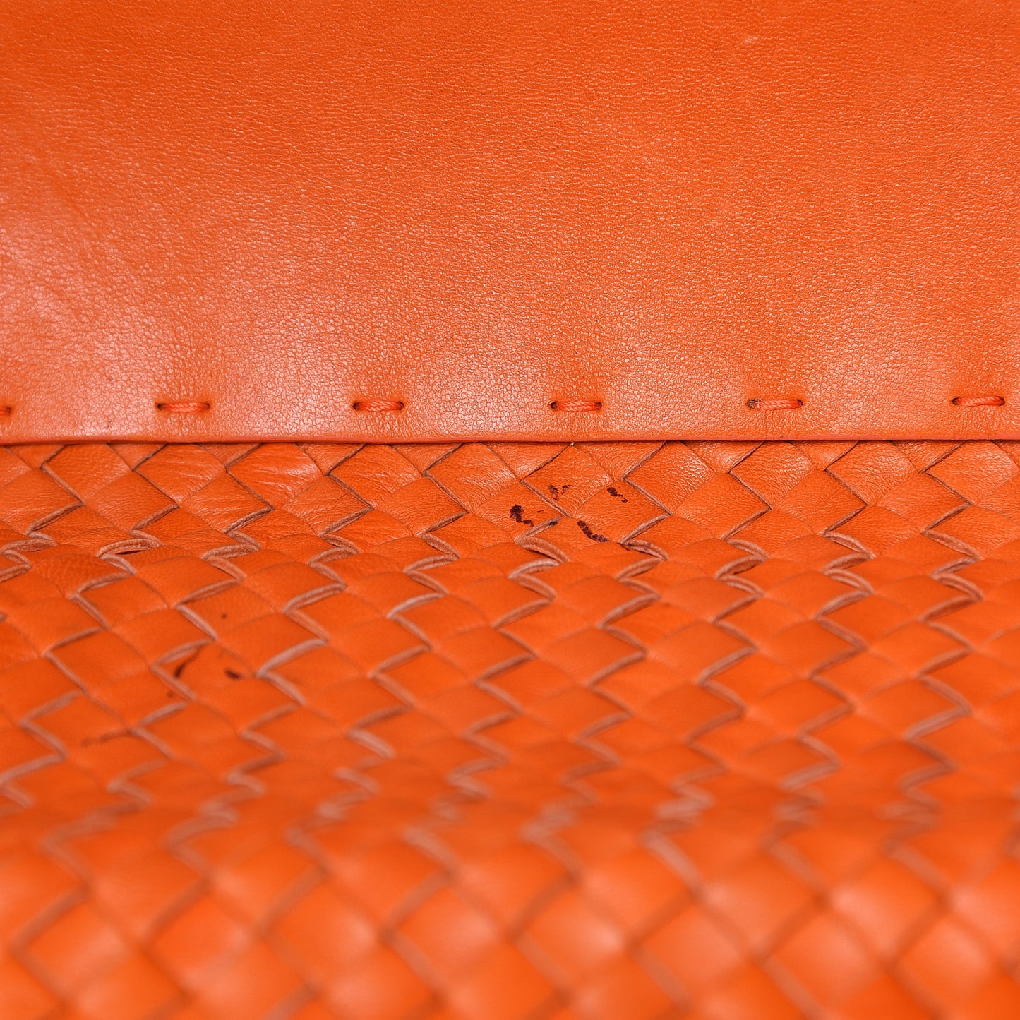 Nappa Intrecciato Medium Cabat Orange