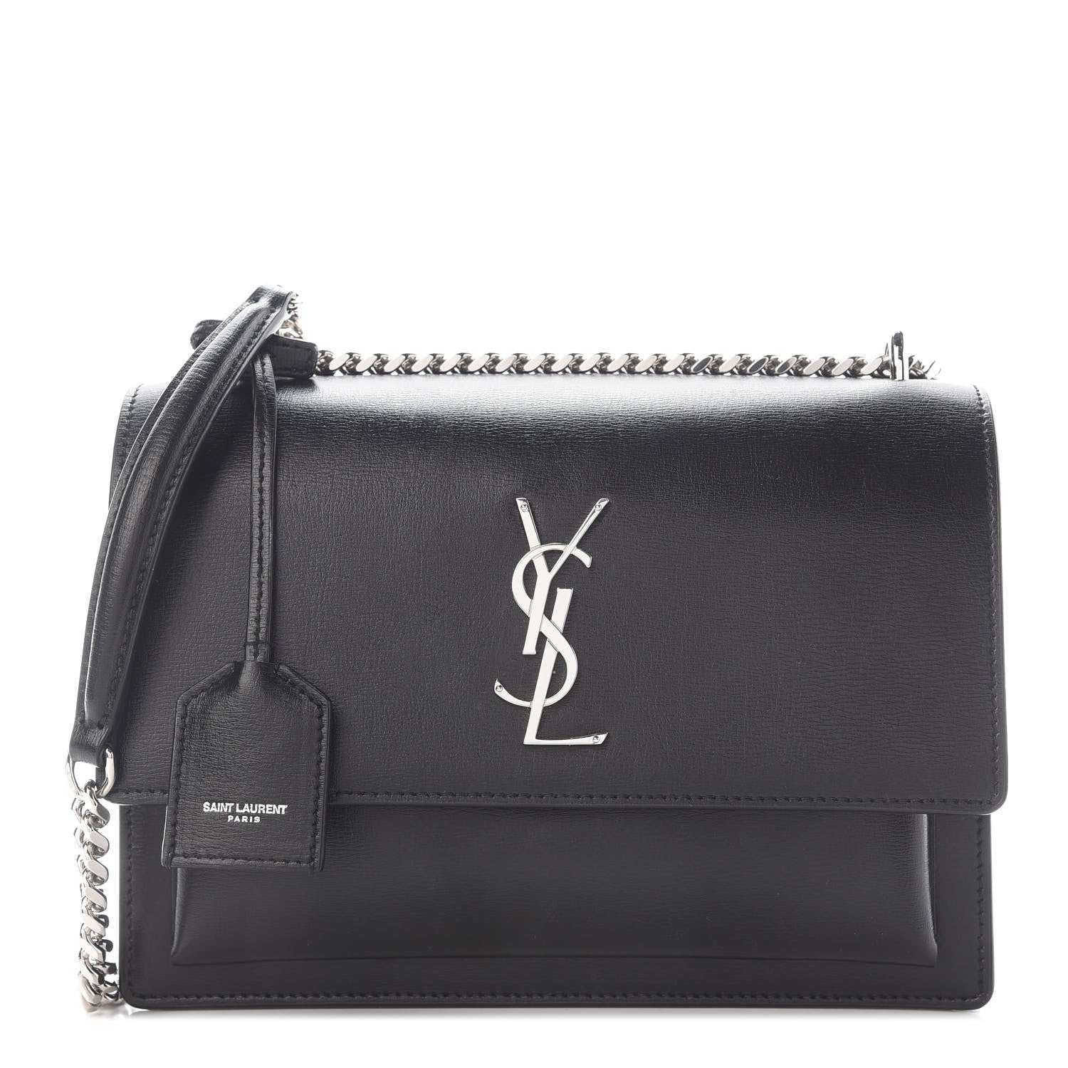 Saint Laurent Calfskin Medium Monogram Sunset Black 1 of 8