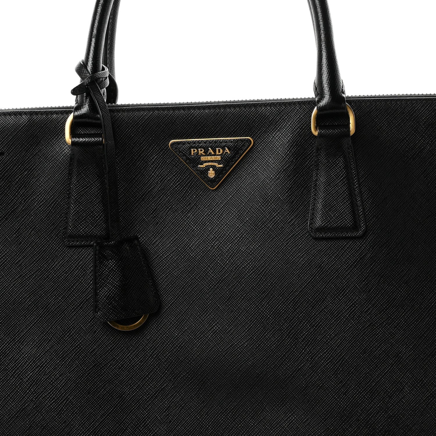 Prada Saffiano Lux Extra Large Galleria Double Zip Tote Black 8 of 11