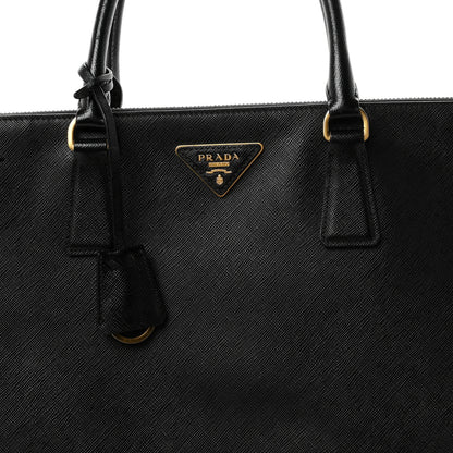 Prada Saffiano Lux Extra Large Galleria Double Zip Tote Black 8 of 11