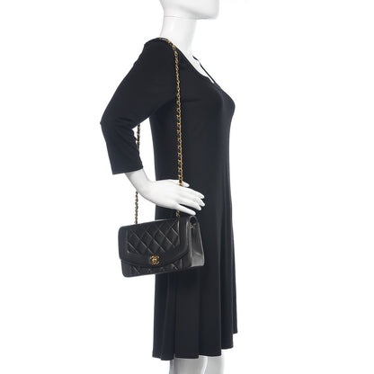 Chanel Lambskin Quilted Small Single Flap Black 2 of 13