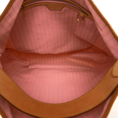 Louis Vuitton Damier Azur Delightful MM Rose Ballerine 5 of 9
