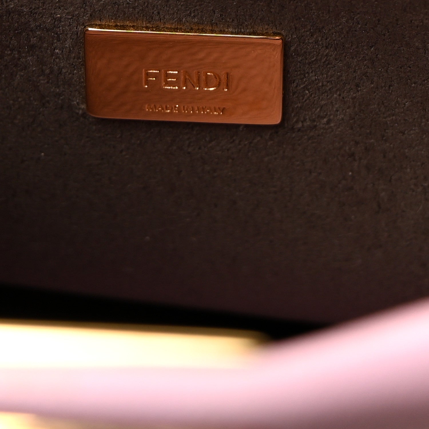 Fendi Shiny Nappa Micro Peekaboo Iconic Satchel Lavanda 1807258