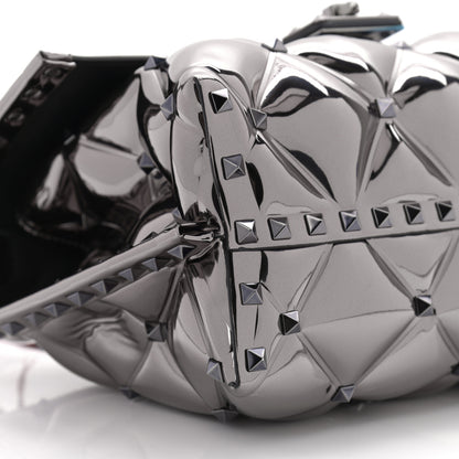 Valentino Garavani Metallic PVC Candystud Top Handle Bag Rutenio 8 of 9