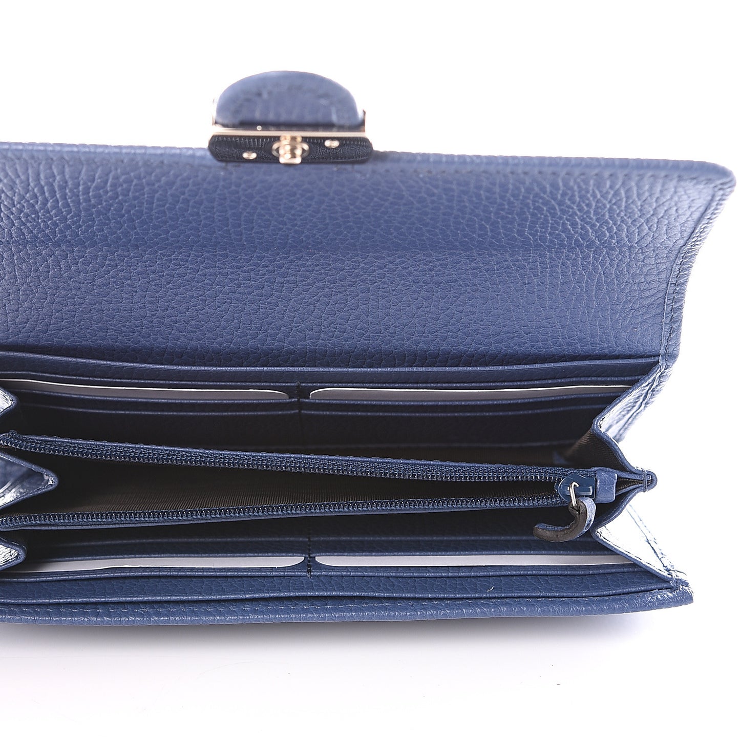 Dollar Calfskin Icon Continental Wallet Caspian