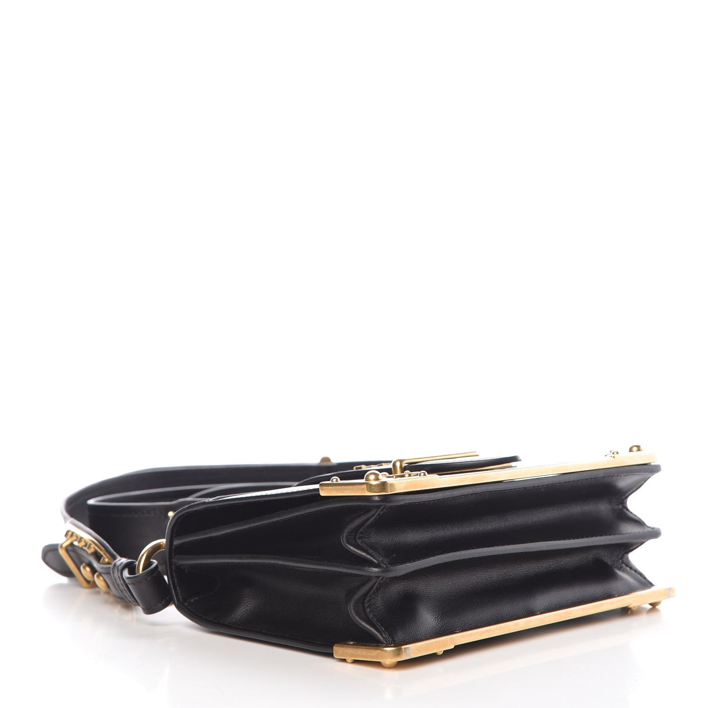 City Calf Saffiano Cahier Bag Black