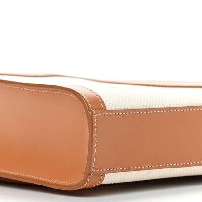 Celine Canvas Calfskin Mini Vertical Cabas Natural Tan 7 of 11