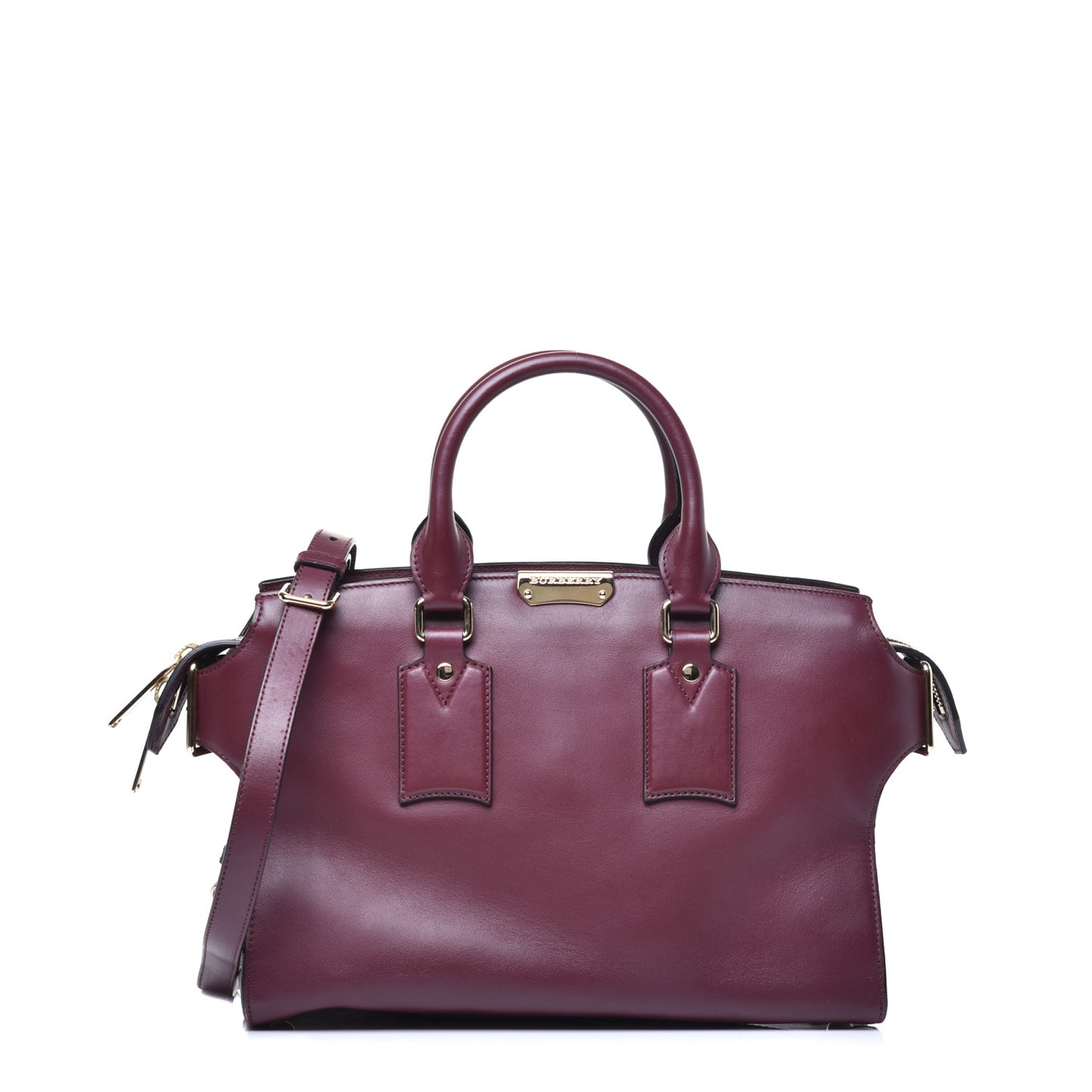 Calfskin Medium Clifton Tote Claret Red
