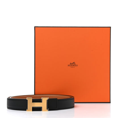Hermes Swift Epsom 24mm Mini Constance H Belt 85 Black Gold 6 of 6