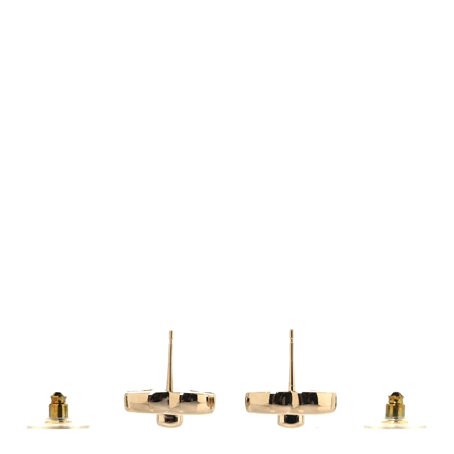 Chanel Metal CC Turnlock Earrings Gold 3 of 5