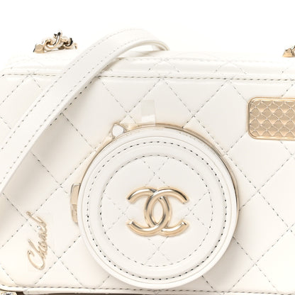 Chanel Lambskin Quilted Coco Click Bag White 9 of 12