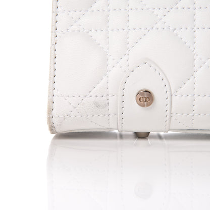 Christian Dior Lambskin Cannage Soft Lady Dior East West White 11 of 20
