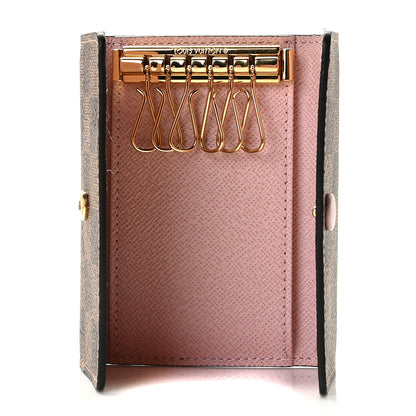Louis Vuitton Damier Ebene Multicles 6 Key Holder Rose Ballerine 5 of 9