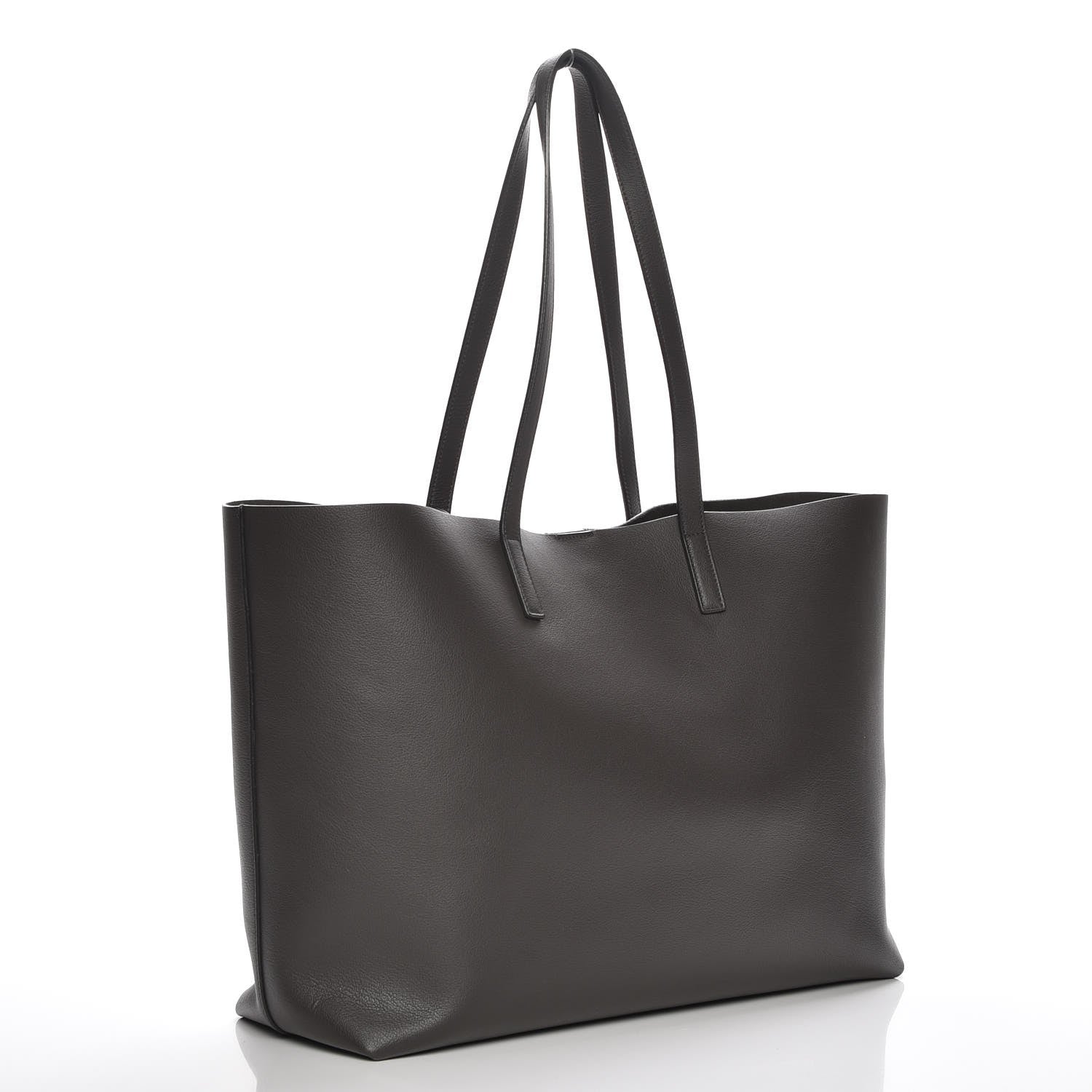 Saint Laurent Calfskin Large Shopping Tote Earth 3 of 6