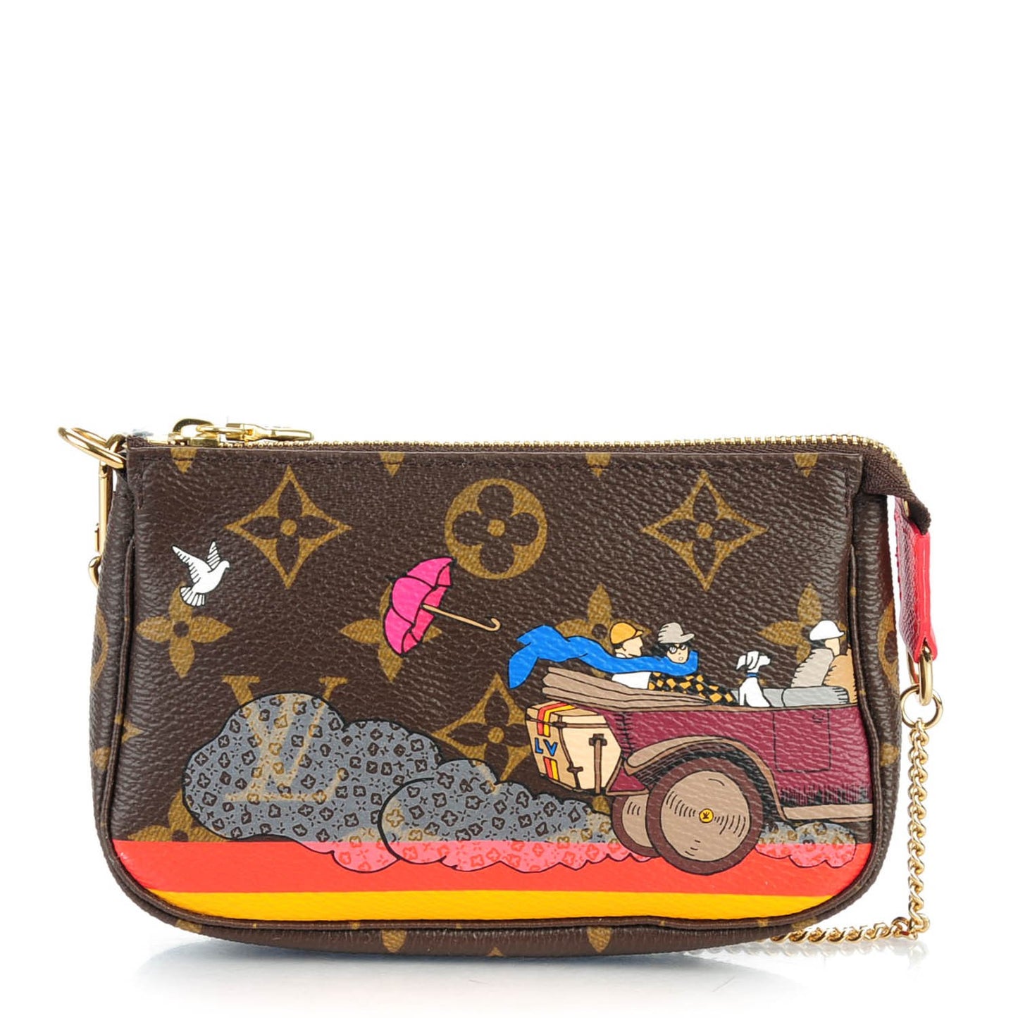 Monogram 2015 Christmas Animation Mini Pochette Accessories