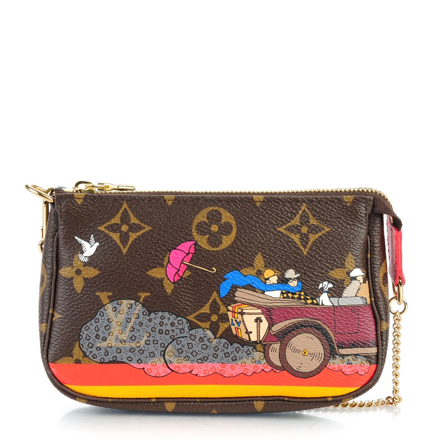 Louis Vuitton Monogram 2015 Christmas Animation Mini Pochette Accessories 1 of 8