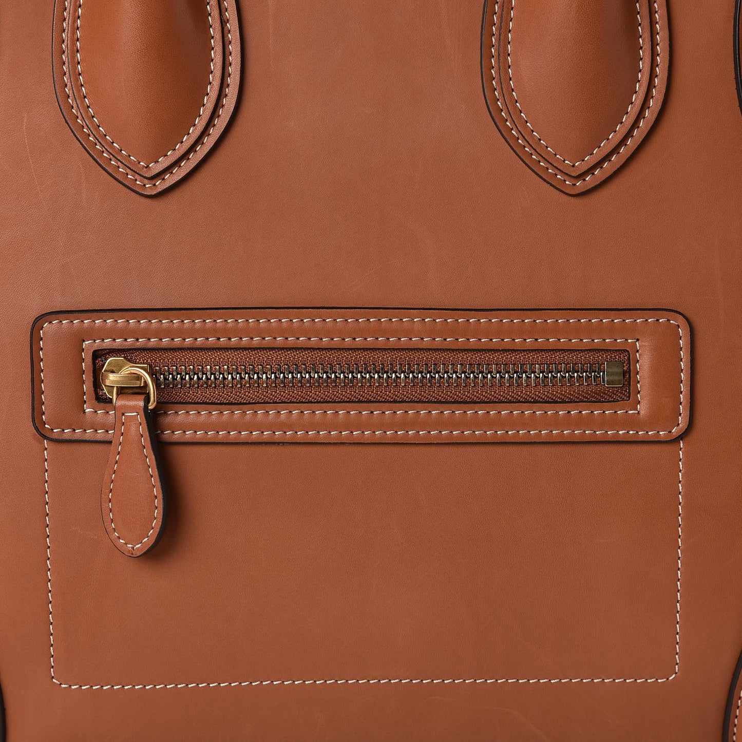 Natural Calfskin Mini Luggage Tan