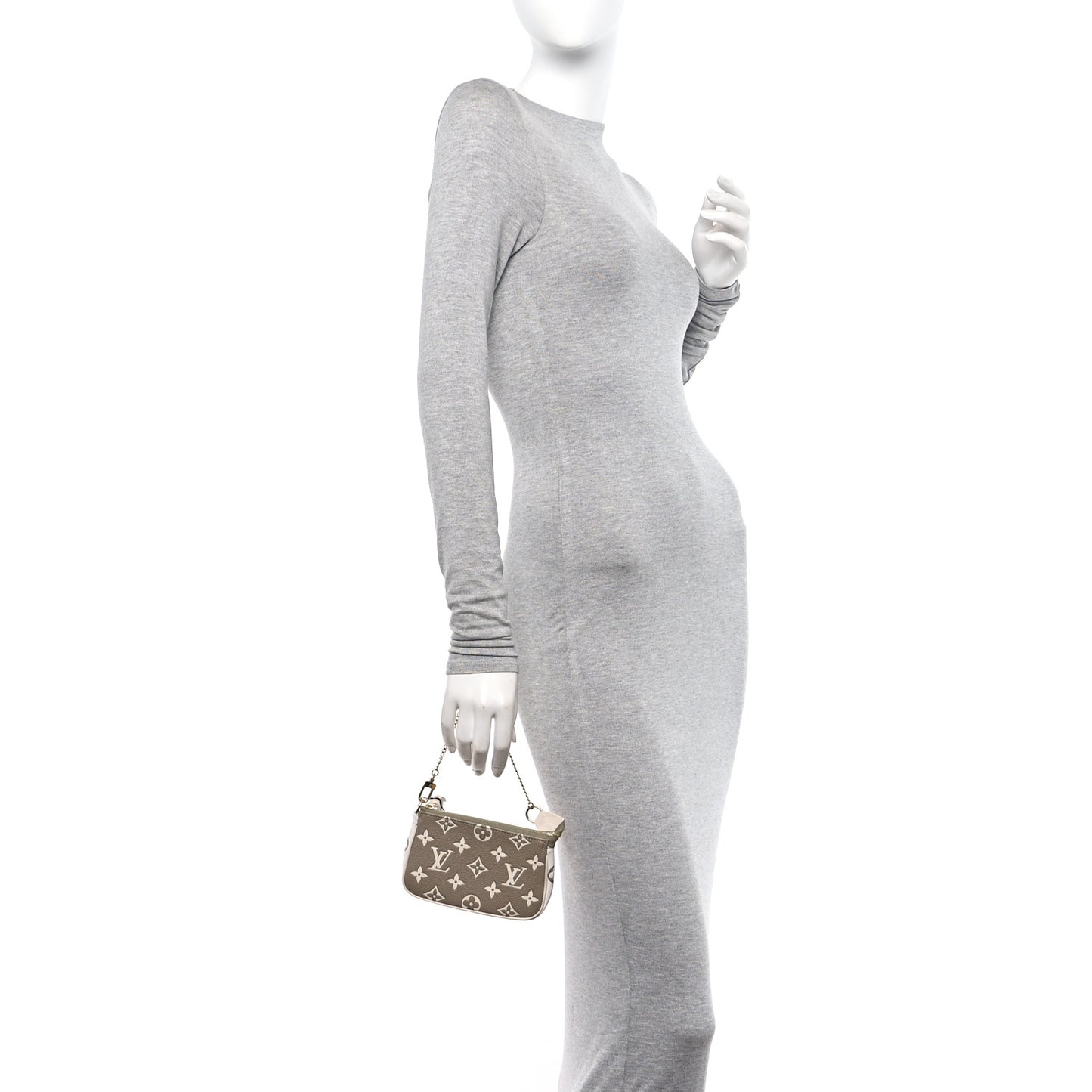 Empreinte Spring in the City Mini Pochette Accessories Kaki Beige Cream