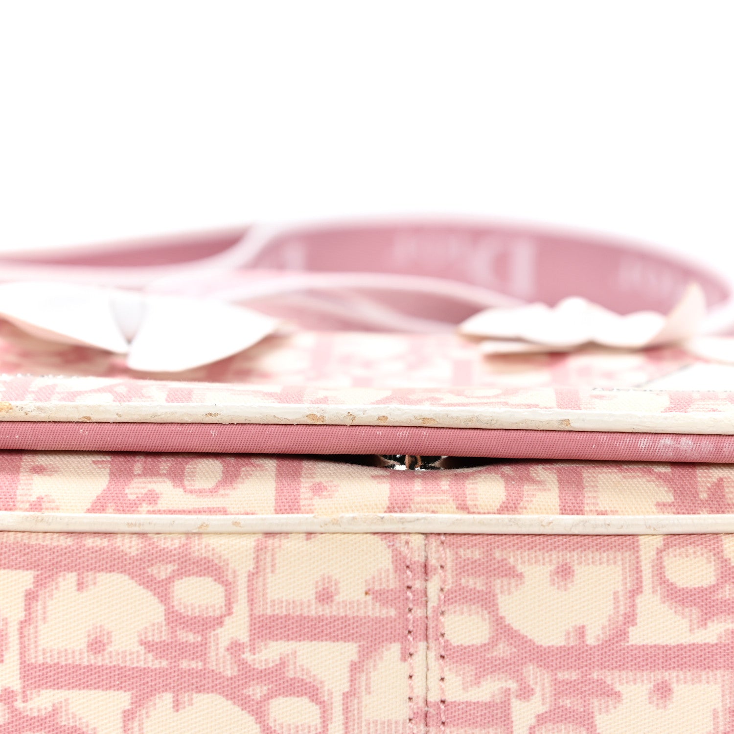 Christian Dior Monogram Girly Flap Reporter Rose Clair 6 of 15