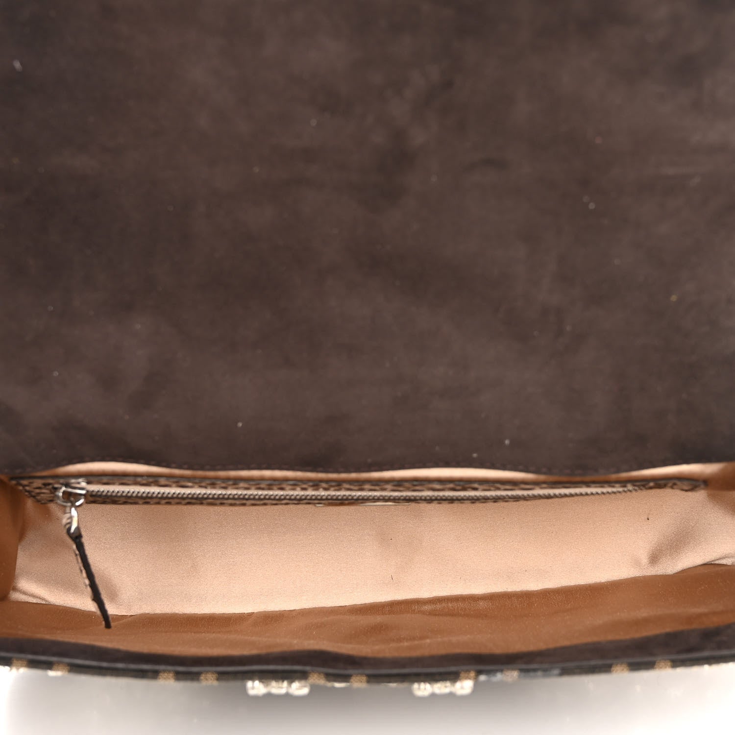Fendi Re-Edition Elaphe Fabric Jacquard FF 1974 Embroidered Baguette Multicolor 5 of 9