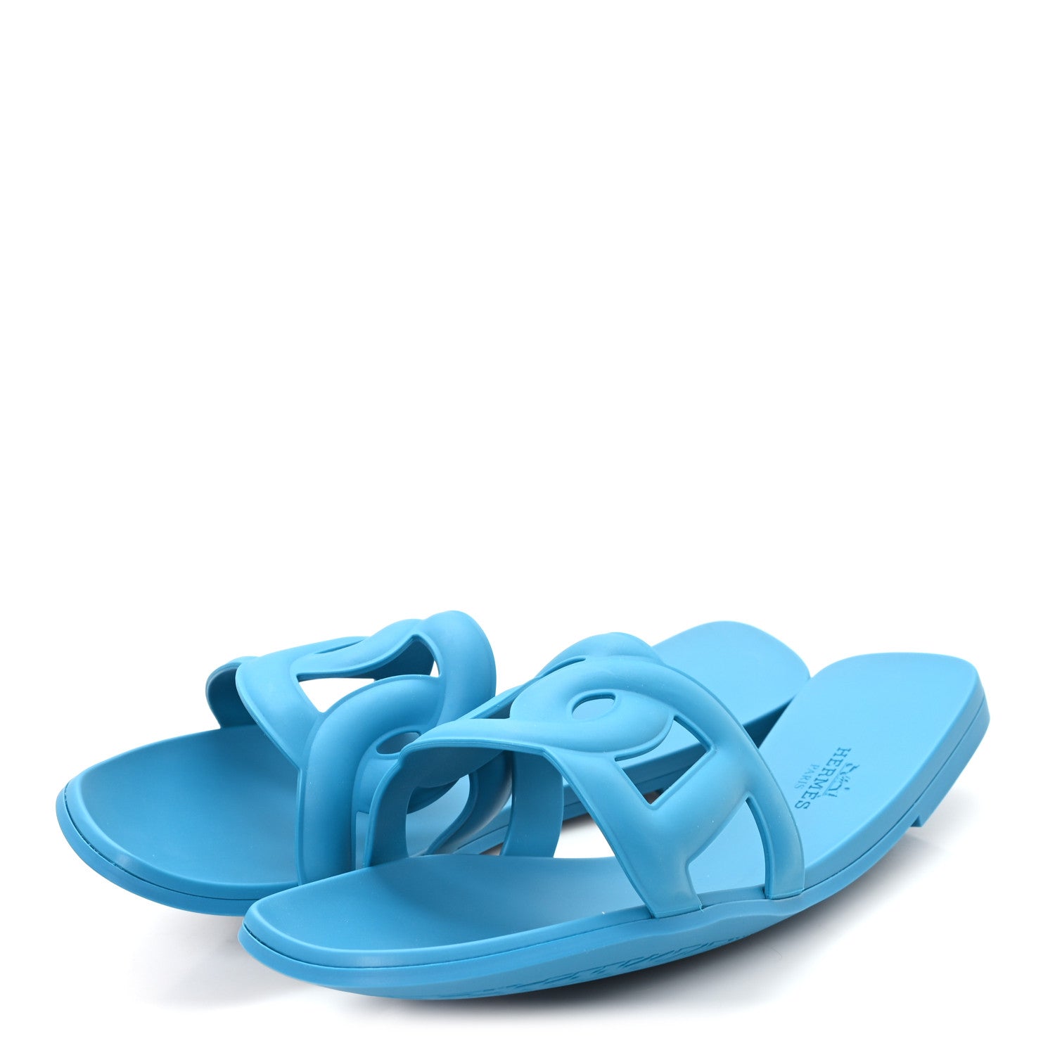 Hermes Rubber Aloha Sandals 39 Bleu Vif 1901894 – FASHIONPHILE