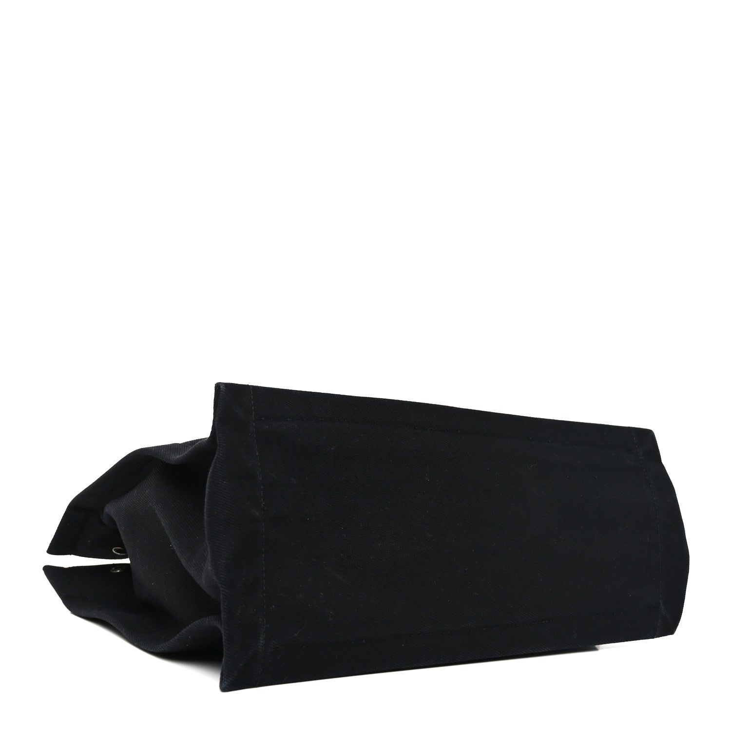 Saint Laurent Linen Calfskin Rive Gauche North South Tote Black 4 of 11