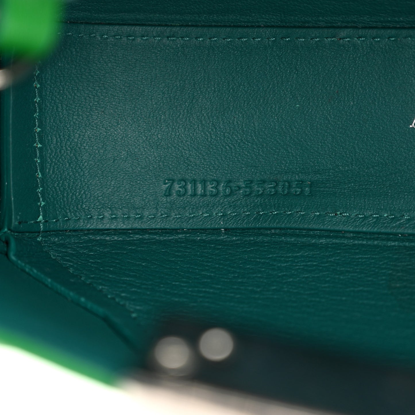 Calfskin Mini The Jeweled Hobo Green