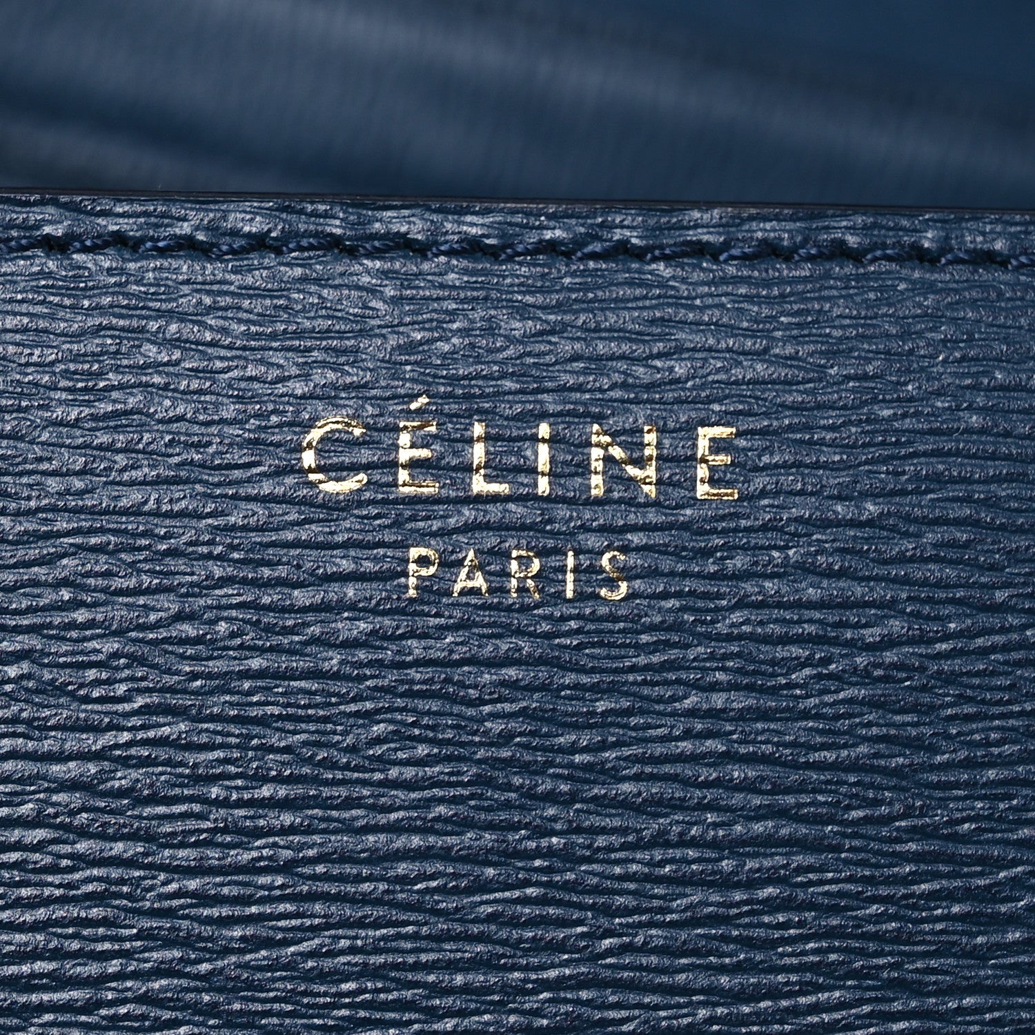 Celine Liege Calfskin Medium Classic Box Flap Bag Dark Blue 7 of 16