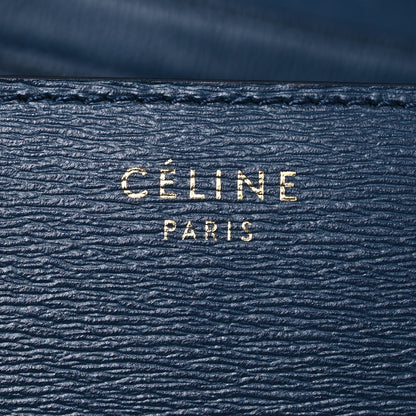 Celine Liege Calfskin Medium Classic Box Flap Bag Dark Blue 7 of 16