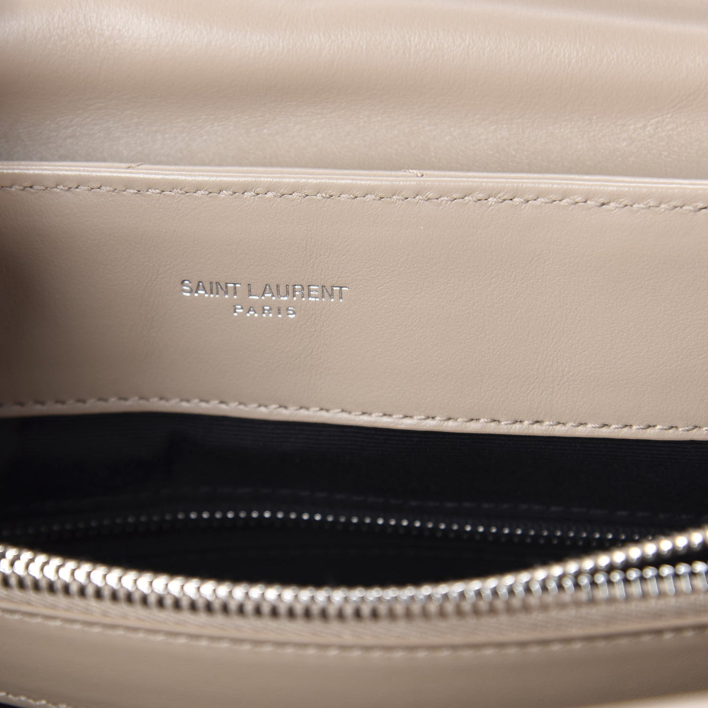 Calfskin Y Quilted Monogram Medium Loulou Chain Satchel Dark Beige