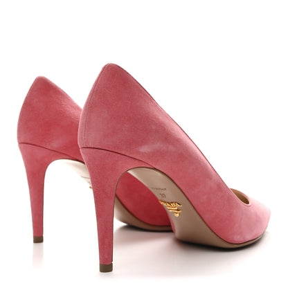 Prada Camoscio Basic 90mm Pumps 37 Geranio 5 of 10