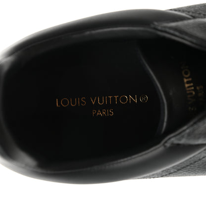 Louis Vuitton Calfskin Monogram Eclipse Luxembourg Sneakers 8 Black 7 of 8