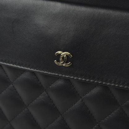 Chanel Lambskin Quilted Medium Flap Cosmetic Case Black 11 of 11