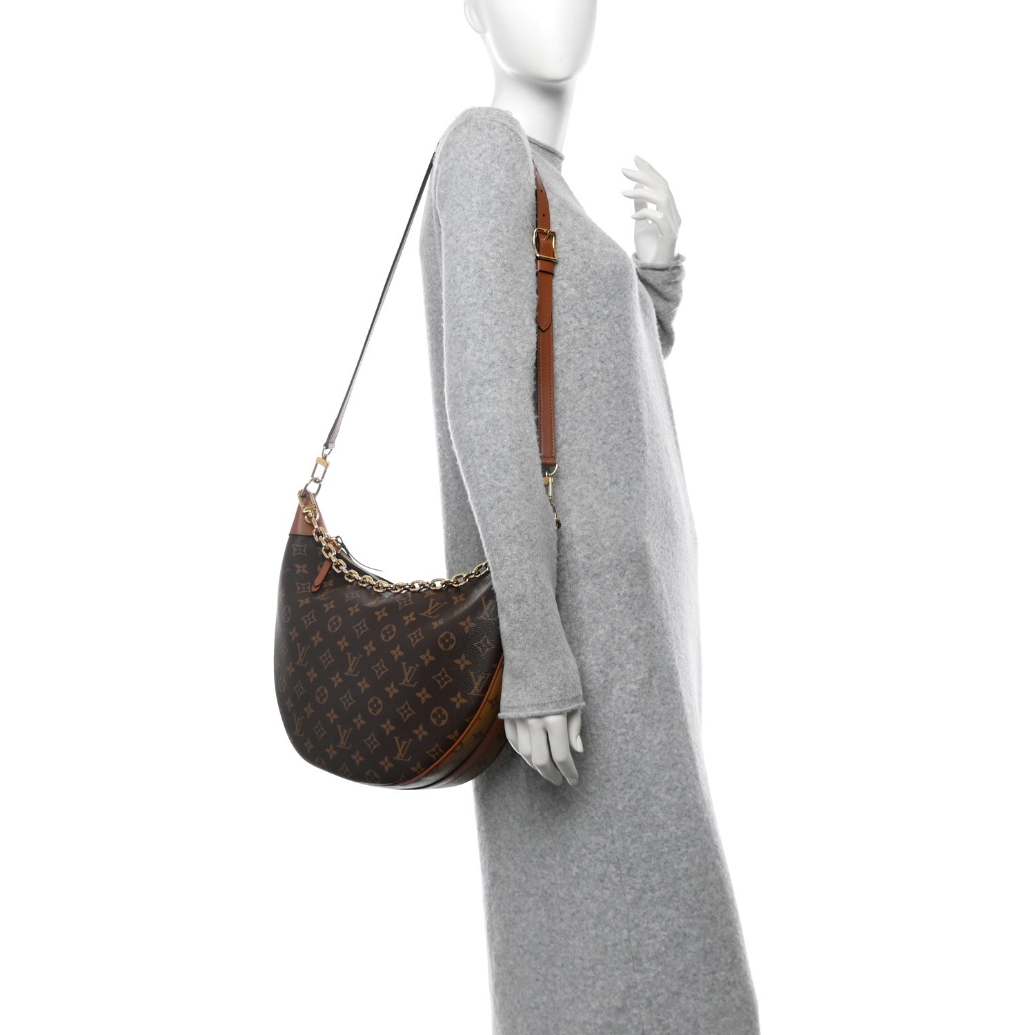 Louis Vuitton Reverse Monogram Loop Hobo 2 of 11
