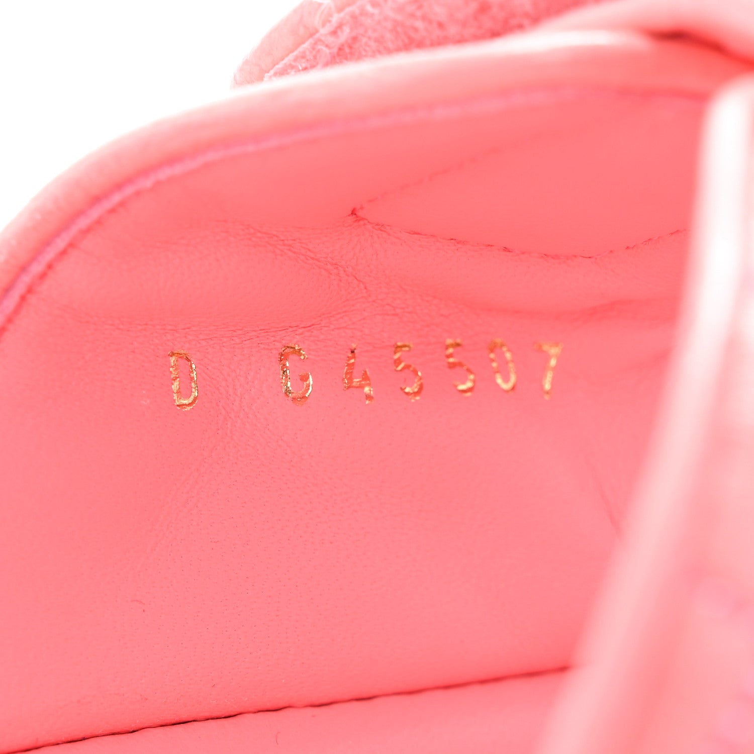 Chanel Lambskin Quilted Velcro Dad Chain CC Slide Sandals 39 Pink 9 of 9