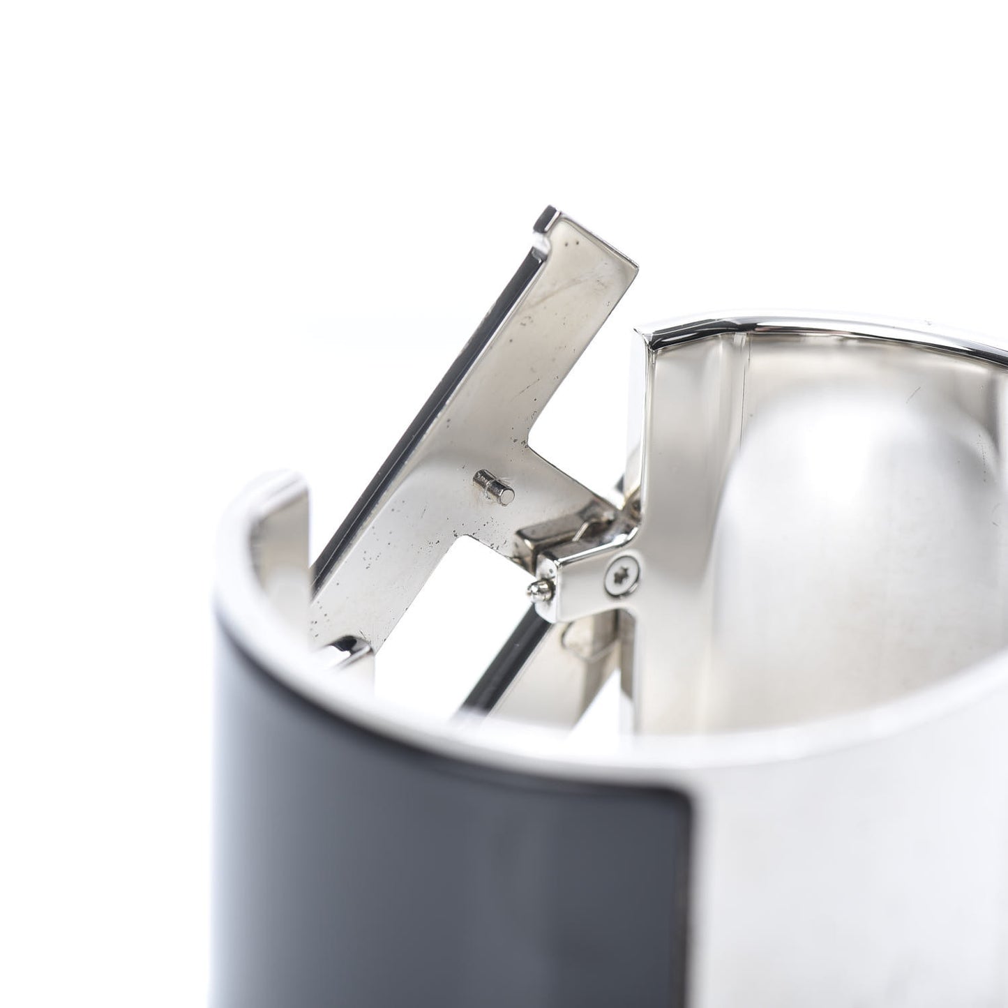 Enamel Extra Wide Clic Clac H Bracelet PM Black
