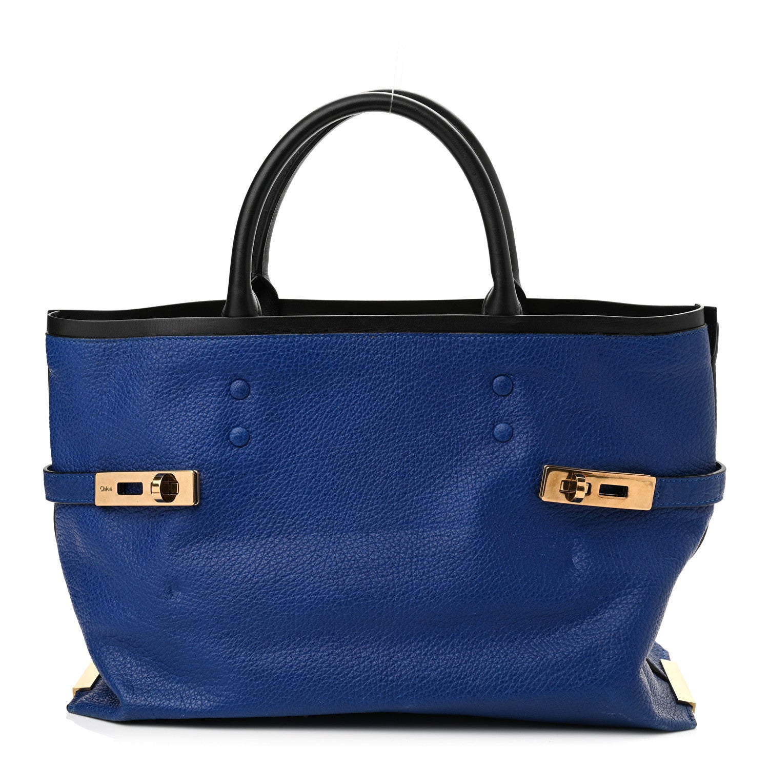 Chloe Calfskin Large Charlotte Tote Majesty Blue 1 of 15
