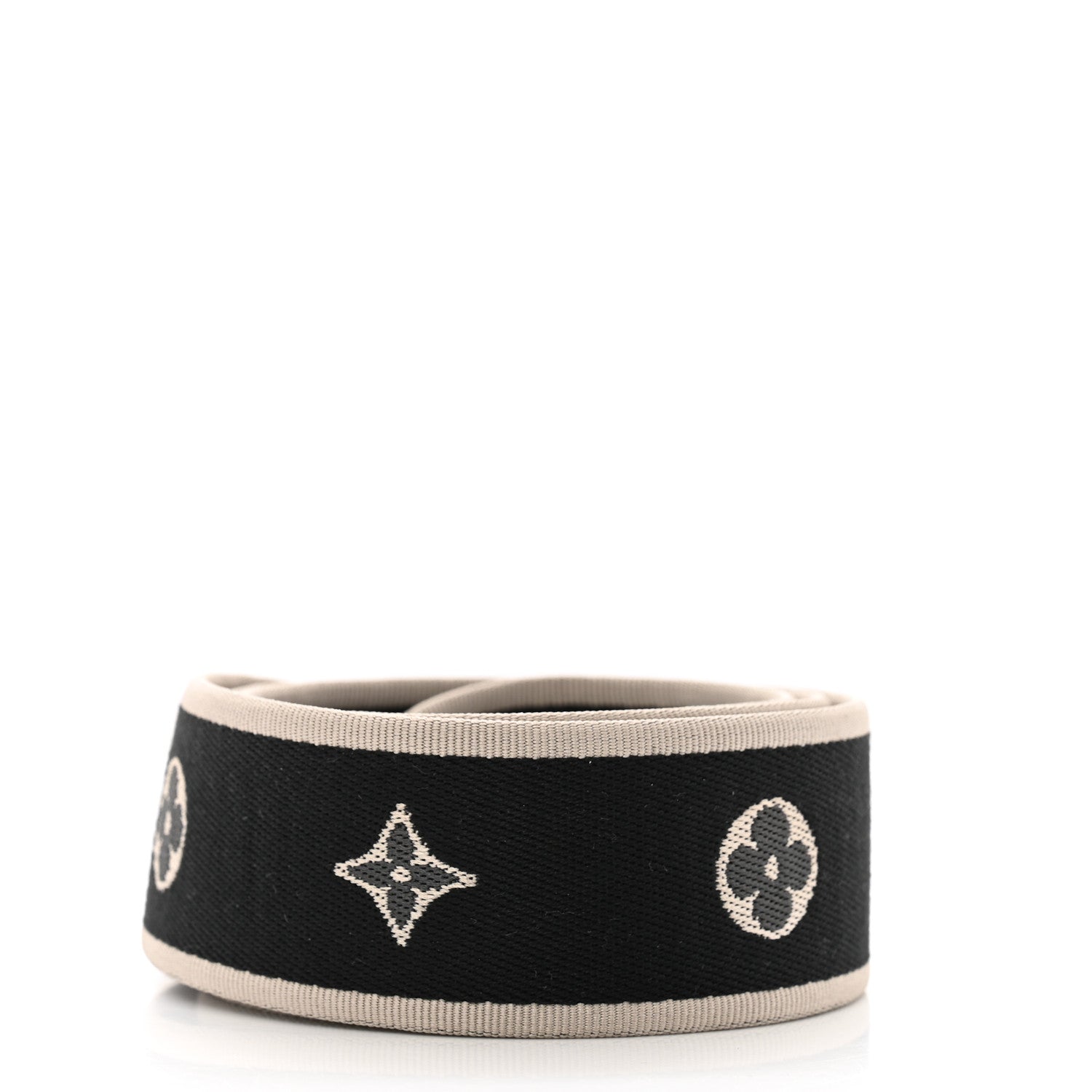 Louis Vuitton Jacquard Diane Shoulder Strap Black Ivory 2 of 3